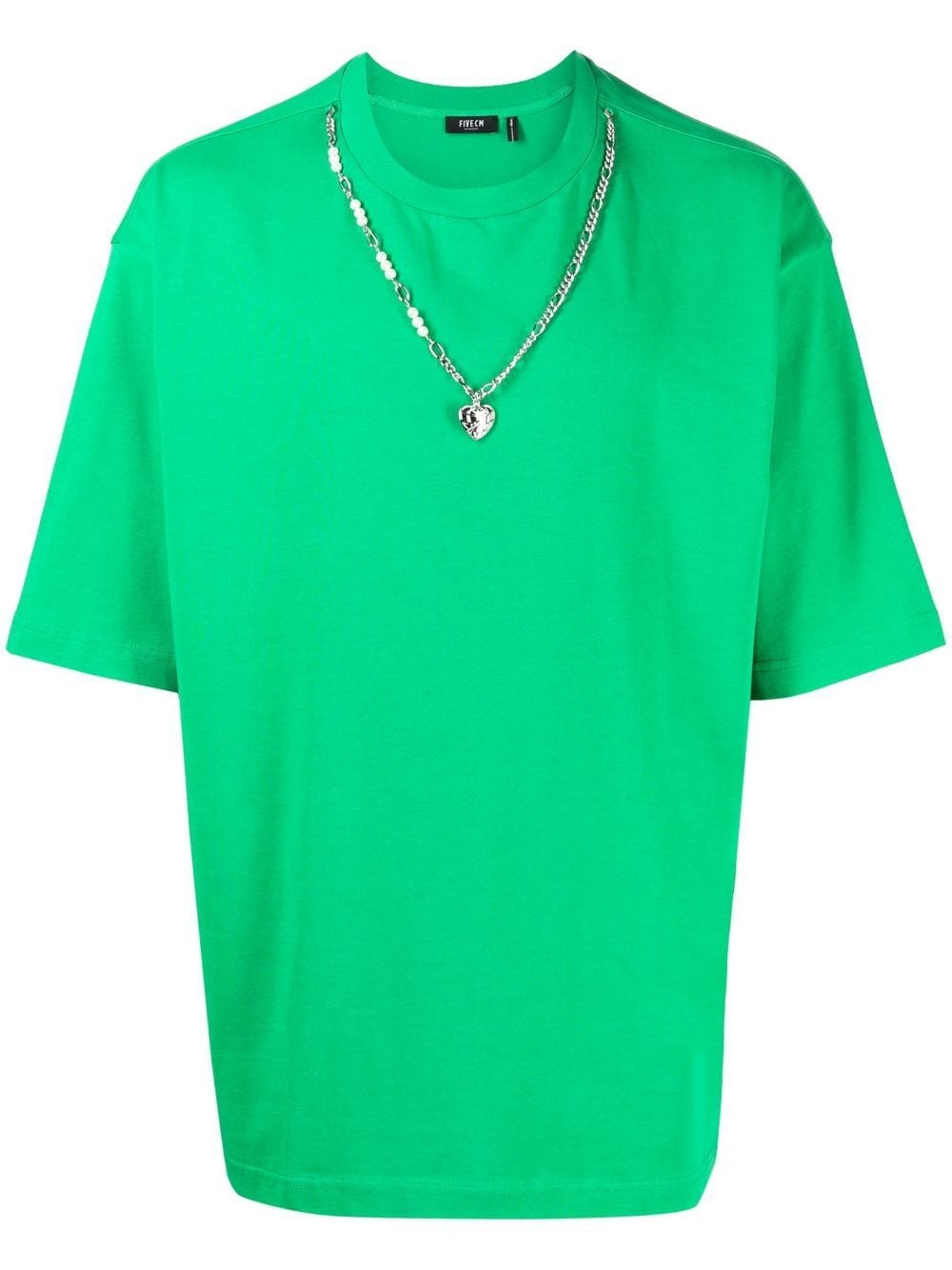 FIVE CM T-Shirt mit Kettendetail - Grün von FIVE CM