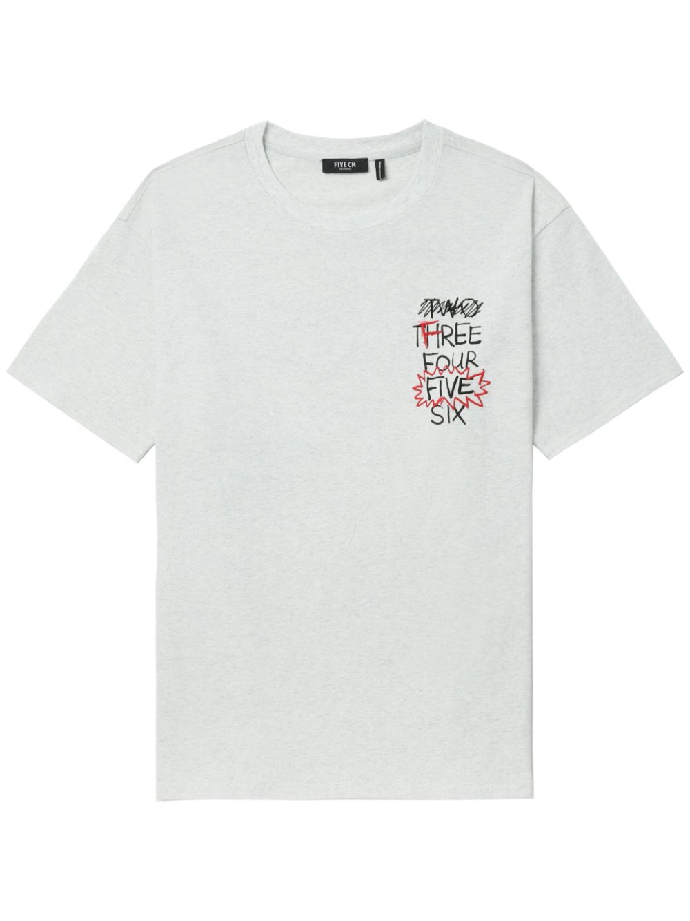 FIVE CM T-Shirt mit Logo-Print - Grau von FIVE CM