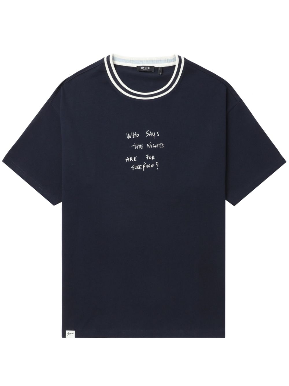 FIVE CM T-Shirt mit Text-Print - Blau von FIVE CM