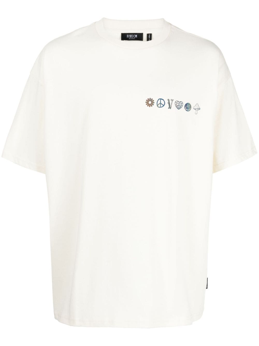 FIVE CM T-Shirt mit grafischem Print - Weiß von FIVE CM