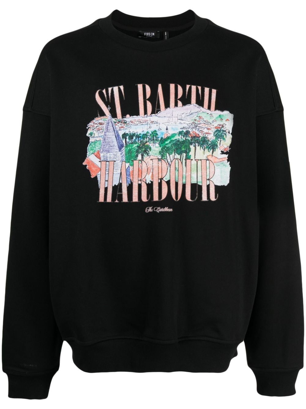 FIVE CM Sweatshirt mit grafischem Print - Schwarz von FIVE CM