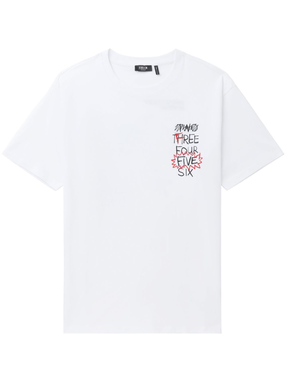 FIVE CM T-Shirt mit Illustrations-Print - Weiß von FIVE CM