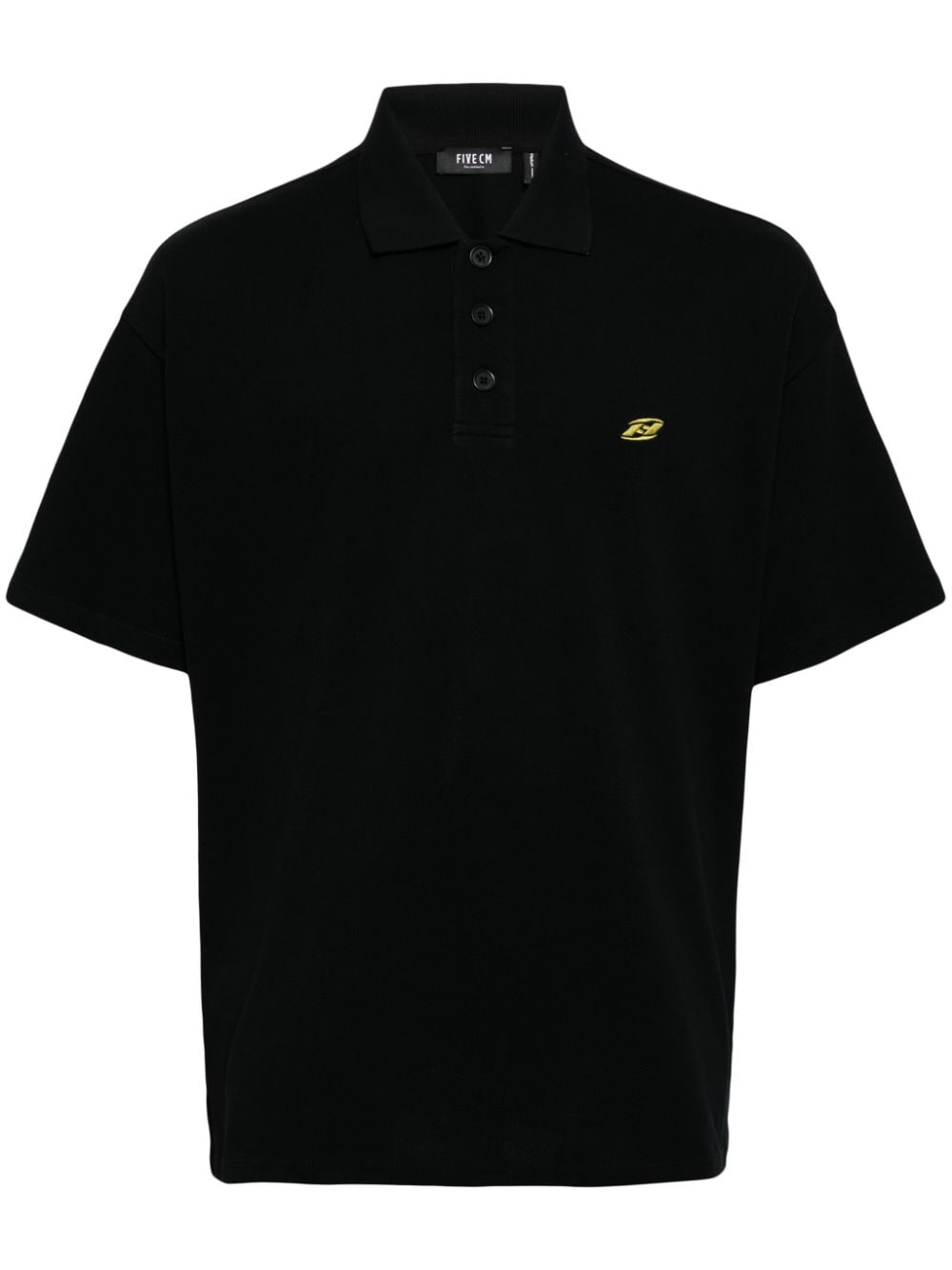 FIVE CM logo-embroidered cotton polo shirt - Schwarz von FIVE CM