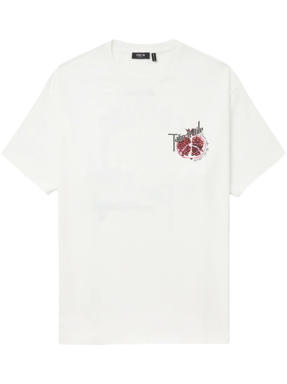 FIVE CM T-Shirt mit Granatapfel-Print - Weiß von FIVE CM