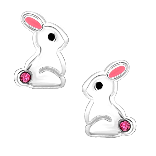 FIVE-D Kinder Ohrringe Ohrstecker Hase 925 Sterling Silber Ostern von FIVE-D