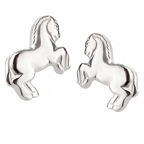 FIVE-D Ohrstecker Ohrringe Pferd Pony Galopp 925 Silber (Pferd-3) von FIVE-D