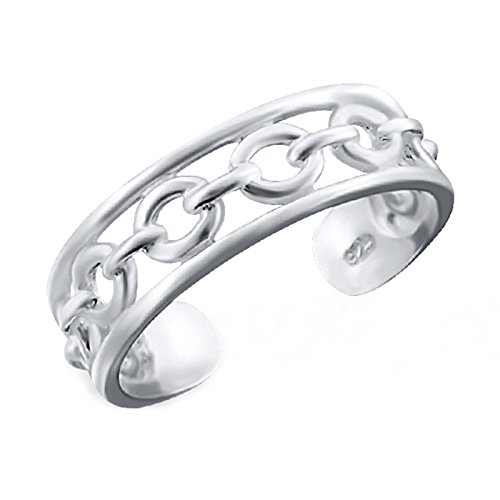 FIVE-D Ring Zehenring Zehring Damen Ring 925 Sterling Silber (Ringmuster) von FIVE-D