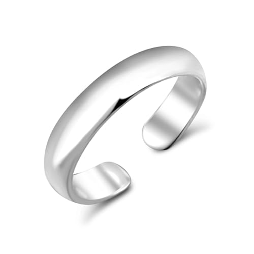 FIVE-D Ring Zehenring Zehring Damen Ring 925 Sterling Silber (Rund) Breit: 0,4 cm von FIVE-D