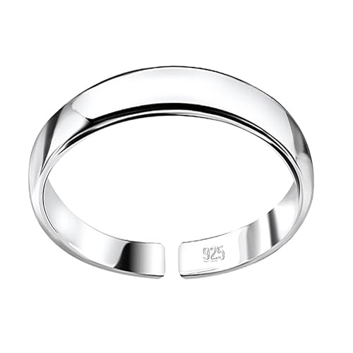 FIVE-D Ring Zehenring Zehring Damen Ring 925 Sterling Silber (Silber) Breite 4 mm von FIVE-D