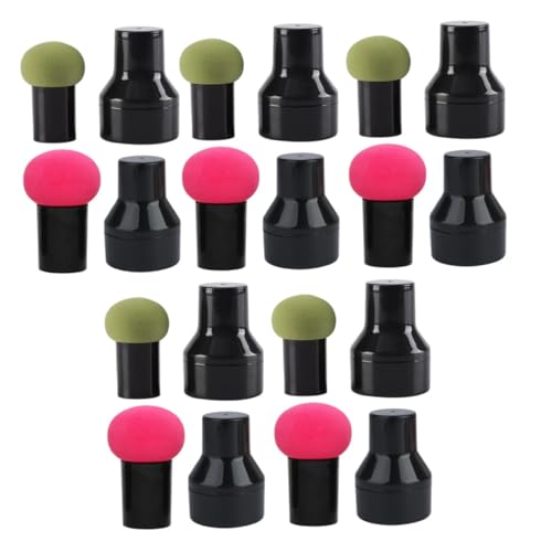 FIXOSHEE 10 Sätze Teiliges Make up Schwämmchen Puderquaste Latexfrei Weich Fluffy Kosmetik Puff mit Box und Griff für Damen Tägliche Anwendung Hautfreundlich Puder Foundation Powder Puff von FIXOSHEE