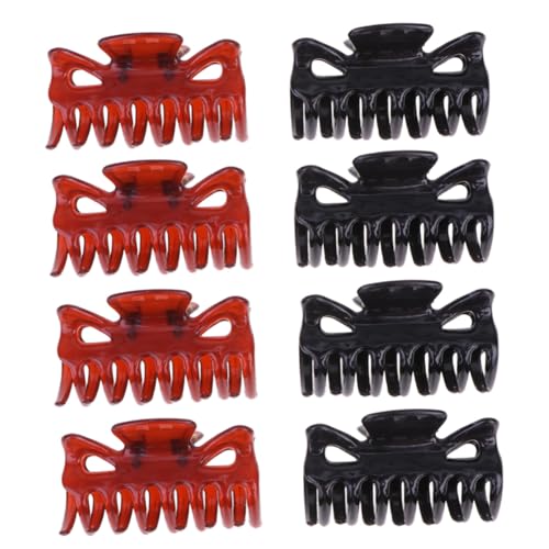 FIXOSHEE 10 Stück Langlebige Ponytail Haarklammern aus Robustem PP Material Einfache Haarklammer für Frauen und Mädchen Modische Haarspangen in Schwarz und Kaffee Vielseitiges von FIXOSHEE