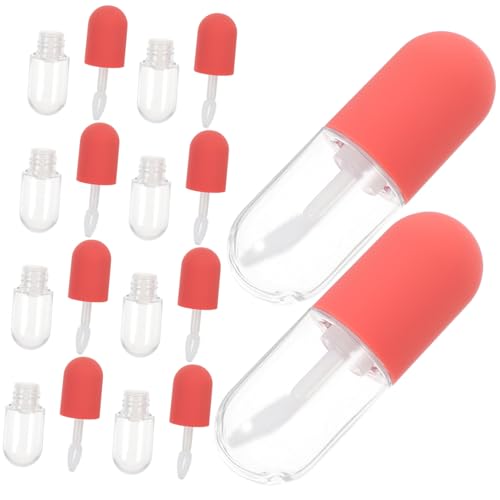 FIXOSHEE 10 Stück Teiliges Lipgloss fläschchen Mini Lippenfarbe Behälter mit Stopfen Auslaufsichere Matte Lippenöl Tube für DIY Kosmetik Tragbar für Damen und Mädchen von FIXOSHEE