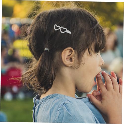 FIXOSHEE 10 Stück Teiliges Metall Haarklammern Herzform für Frauen und Mädchen Langlebige Haarspangen aus Robustem Metall Modisches Haarstyling Zubehör für und Alltag von FIXOSHEE