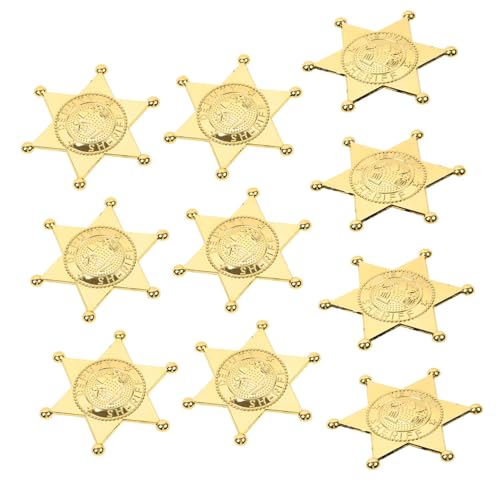 FIXOSHEE 10 Stück Teiliges Police Badge Kunststoff Abzeichen Pin Wiederverwendbar Leichtes Cosplay Zubehör für Faschingskostüm Partydeko Karneval und Rollenspiel von FIXOSHEE