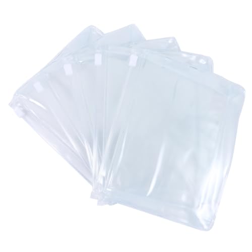 FIXOSHEE 10 Stück Teiliges Transparentes Wasserdichtes PVC Kosmetiktaschen mit Reißverschluss Langlebiger Reise Make Up Organizer und Toilettenartikel Beutel für Urlaub Business und Alltag von FIXOSHEE