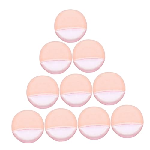 FIXOSHEE 10 Stück Teiliges Weiche Pflanzlich Geflockte Puderquasten Hautfreundlich und Wiederverwendbar Komfortabel für Gesicht und Körper Präzise Anwendung für Mädchen und Empfindliche von FIXOSHEE