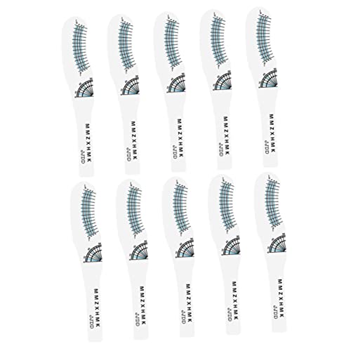 FIXOSHEE 10 Stück Teiliges Wimpernverlängerung Messlineal aus Papier Wiederverwendbares Leichtes Lash Measuring Tool für Präzises Längen Curlingmaß Geeignet für Anfänger und Profis von FIXOSHEE