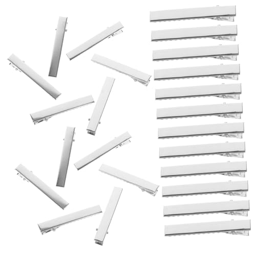 FIXOSHEE 100 Stück Alligator Haarklammern Metall Haarspangen Fester Griff Vielseitige Friseur Clips Salon Zubehör für Damen Herren Mädchen Styling und Haarstyling von FIXOSHEE