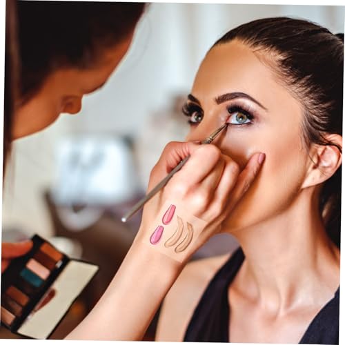 FIXOSHEE 100 Stück Einweg Makeup Mischpalette PU Beschichtung Kosmetik Palette zum Mischen von Foundation Lippenstift Lidschatten für DIY Nail Art und Professionelle Anwendung von FIXOSHEE