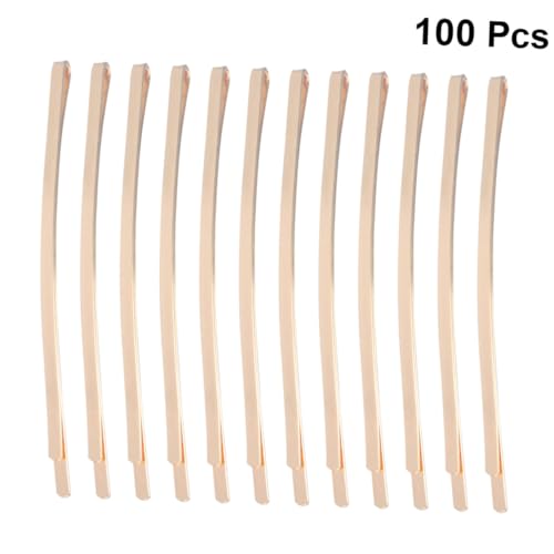 FIXOSHEE 100 Stück Teiliges Goldene Metall-haarnadeln Einfache Bobby Pins Gebogene Haarklammern Dekorative Haarschmuck-accessoires für Mädchen und Frauen Vielseitig für Flechtfrisuren und von FIXOSHEE