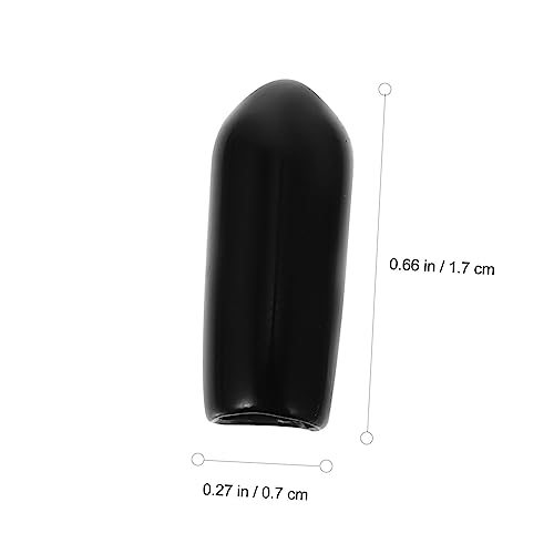 FIXOSHEE 100 Stück Teiliges Gummikappen für Haarreifen Langlebige Rutschfeste Endkappen für Haarbänder DIY Haarreifen Zubehör Schwarzes Sicheres Material Komfortabler Sitz von FIXOSHEE