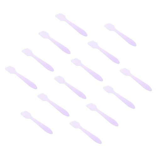 FIXOSHEE 100 Stück Teiliges Violette Gesichtspflege spatel aus Robustem Kunststoff Multifunktionale Applicator Löffel für Augen Gesichtscreme für DIY Masken und Gleichmäßiges Auftragen von FIXOSHEE