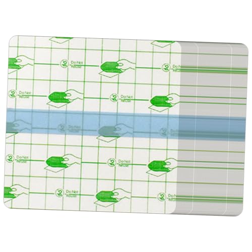 FIXOSHEE 100 Stück Teiliges selbstklebendes Make up Handpaletten mit wasserdichtem PU Material transparent zum Mischen von Kosmetikprodukten wie Lidschatten Lippenstift Foundation von FIXOSHEE