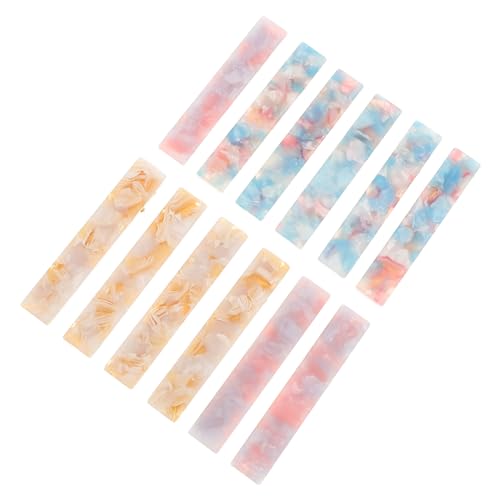 FIXOSHEE 12 Stück Teiliges Acetat Haarspangen für Damen Große Dekorative Retro Haarklammern mit Starkem Leicht und Langlebig Vielseitig für Alltag und Besondere Anlässe Rutschfeste Lange von FIXOSHEE