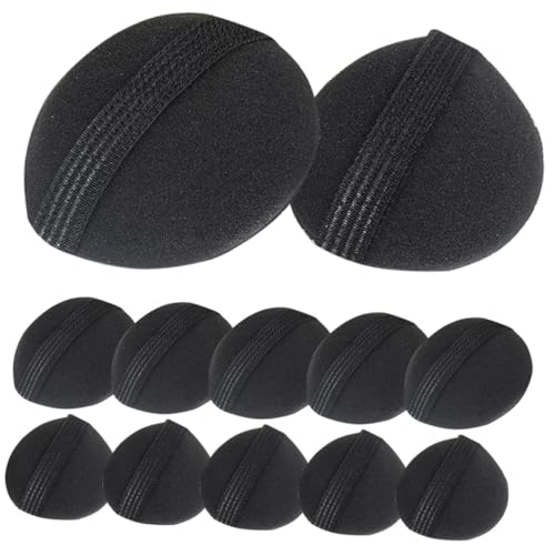 FIXOSHEE 12 Stück Teiliges Haar volumen Bump Pads für Frauen Unsichtbare Haarstyling einsätze zur Volumensteigerung Selbsthaftende Haarkissen für Ponytail Dutt und Lockiges Haar Geeignet von FIXOSHEE