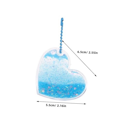 FIXOSHEE 12stücke Fließende Sand-herzanhänger Charms Diy Sand Andenken Damen Geldbörse Auto Hängend Ornament Valentinstag Romantisch Zimmer Heimdekoration von FIXOSHEE