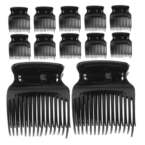 FIXOSHEE 12 Stück Teiliges Hot Roller Clips für Frauen und Mädchen Hitzeschützende Haarspangen für Lockenwickler Einfache Bedienung Salongeeignetes Stylingzubehör zum Abteilen und Stylen von FIXOSHEE