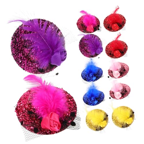 FIXOSHEE 12 Stück Teiliges Mini hut Haarclips mit Pailletten und Federn Kleine Tea Party Hüte für Frauen Kinderfreundliche Haarspangen mit Blumen design Langlebig und Komfortabel FIXOSHEE 12 Stück Teiliges Mini hut Haarclips mit Pailletten und Federn Kleine Tea Party Hüte für Frauen Kinderfreundliche Haarspangen mit Blumen design Langlebig und Komfortabel von FIXOSHEE