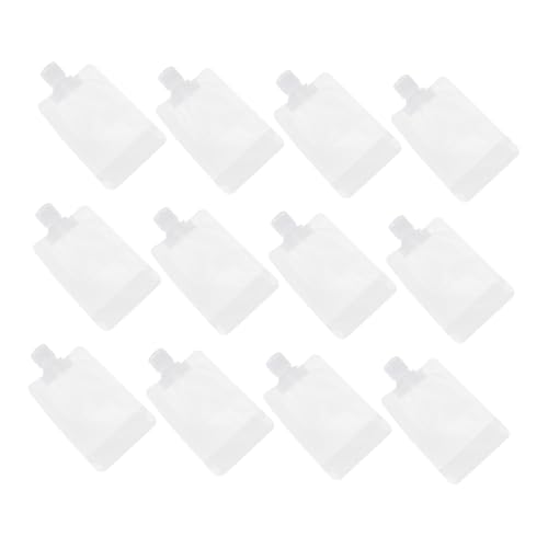 FIXOSHEE 12 Stück Teiliges Reise Lotion Beutel aus Strapazierfähigem Kunststoff Auslaufsichere Wiederverwendbare Kosmetik Nachfüllbeutel für Shampoo Handcreme Toilettenartikel Tragbar und von FIXOSHEE