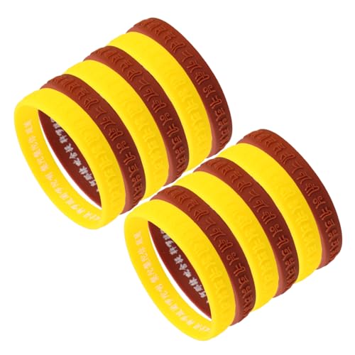 FIXOSHEE 16 Stück Teiliges Silikon Armband Elastisch mit Einzigartigem Sanskrit Design Flexible Sportarmbänder für Männer und Frauen Bequem Hautfreundlich Vielseitig für Alltag und Events von FIXOSHEE