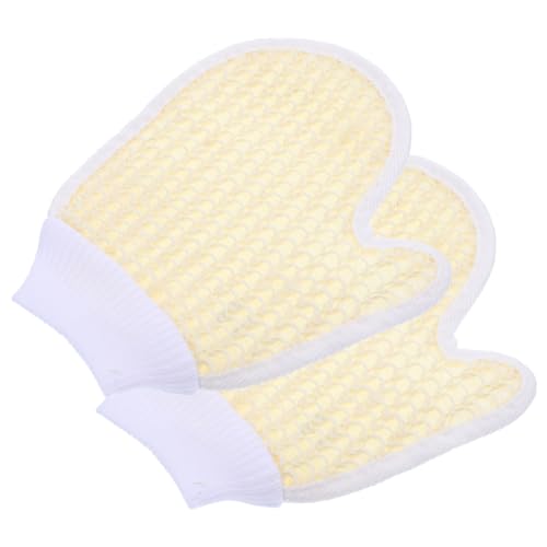FIXOSHEE 2 STÜCK Chenille Badehandschuhe Weich und Sanfte Massage Waschhandschuhe für Körperreinigung Geeignet für Männer und Frauen Einfach Anzuwenden zum Peeling und Hautpflege von FIXOSHEE