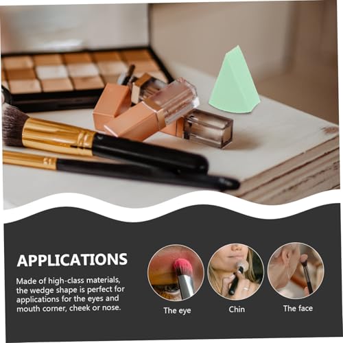 FIXOSHEE 2 Sätze Make Up Schwämme Dreieckiger Foundation Schwamm Makeup Sponge Powder Puff für Frauen Sanftes Leichtes Waschbares Make Up Zubehör Nass und Trocken Verwendbar Teiliges von FIXOSHEE