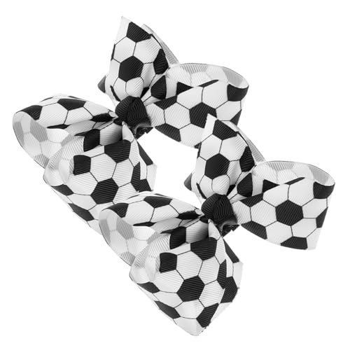 FIXOSHEE 2 Stck Teiliges Fußball haarspangen Mädchen Leichte Glatte Dekorative Haarschleifen mit Sports motiv Geeignet für Partys Alltag und Festliche Anlässe Süße Accessoires von FIXOSHEE