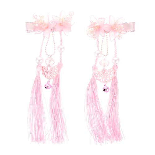 FIXOSHEE 2 Stück Dekorative Haarklammern Retro Chinesischer Stil Robuste Haarschmuck Frauen Vielseitige Haarspangen für Partys Festivals Fotografie Feine Verarbeitung Leicht und Bequem von FIXOSHEE