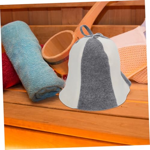 FIXOSHEE 2 Stück Filz Sauna Hut mit Neuem Muster Weicher Dicker Saunahut für Damen und Herren Vielseitig Passend Komfortabel Modisch Eleganter Dampfbad Spa accessoire Zuhause Sauna von FIXOSHEE