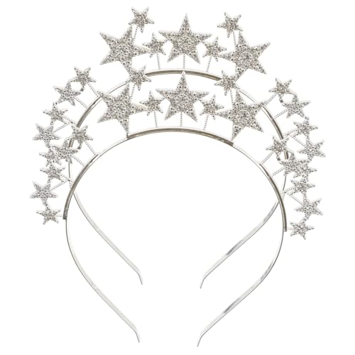 FIXOSHEE 2 Stück Glitzernder Sternen Haarreif Metall Haarreifen mit Funkelndem Stern Design Komfortables Stirnband für Mädchen Modisches Haar Accessoire für Party und Alltag FIXOSHEE 2 Stück Glitzernder Sternen Haarreif Metall Haarreifen mit Funkelndem Stern Design Komfortables Stirnband für Mädchen Modisches Haar Accessoire für Party und Alltag von FIXOSHEE