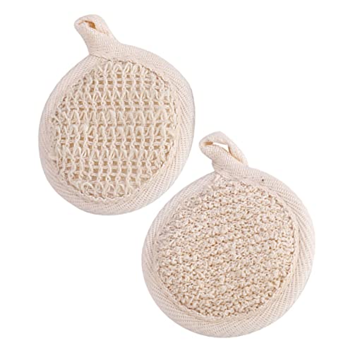 FIXOSHEE 2 Stück Körper peeling handtücher mit Natürlicher Punktstruktur Sanftes Peeling und Reichhaltiger Schaum Hautschonend Langlebig für Dusche und Bad von FIXOSHEE