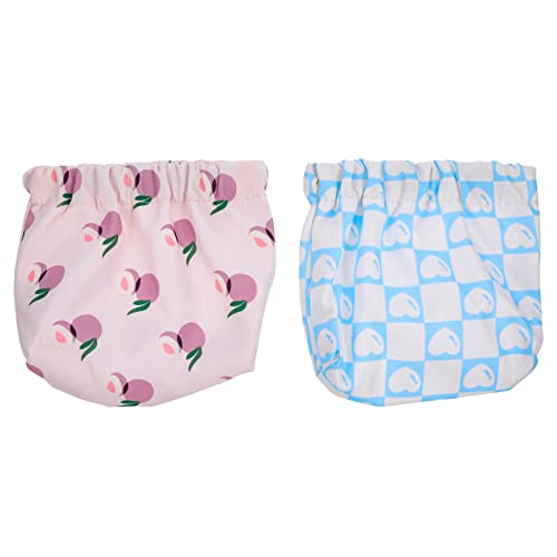 FIXOSHEE 2 Stück Kosmetiktasche Damen Teiliges Kleine Lippenstift Tasche mit Modischem Druck Langlebig Praktisch Kompakt für Unterwegs und Handtasche von FIXOSHEE