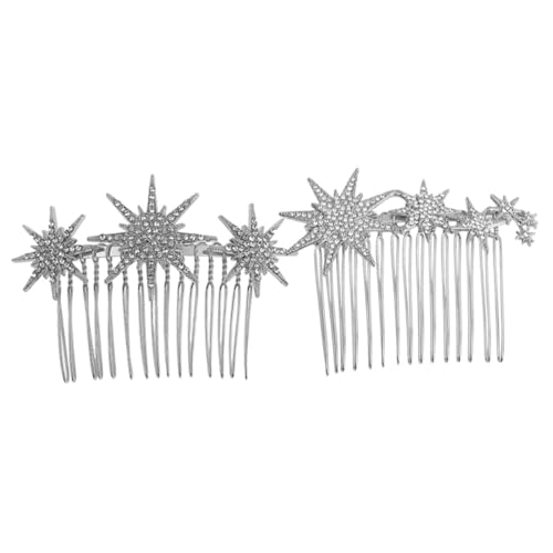 FIXOSHEE 2 Stück Rhinestone Haarkamm Brautschmuck Strass Haarspangen Elegant für Hochzeit Braut Frisur Damen Haarschmuck Leicht Langlebig Geschenk von FIXOSHEE