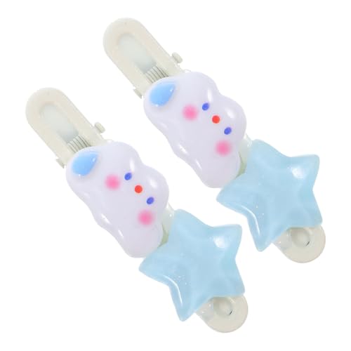 FIXOSHEE 2 Stück Süße Wolken Stern haarspangen für Teenager Mädchen Leichte Modische Haarschmuck accessoires Niedlicher Look für Alltag und Besondere Anlässe von FIXOSHEE