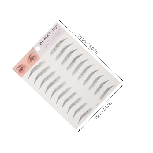 FIXOSHEE 2 Stück Teiliges Imitation Augenbrauen Aufkleber Realistische Haaroptik Einfache Anwendung Hautschadensfrei Geeignet für Männer und Frauen mit Dünnen Brauen Langlebig und Schnell von FIXOSHEE