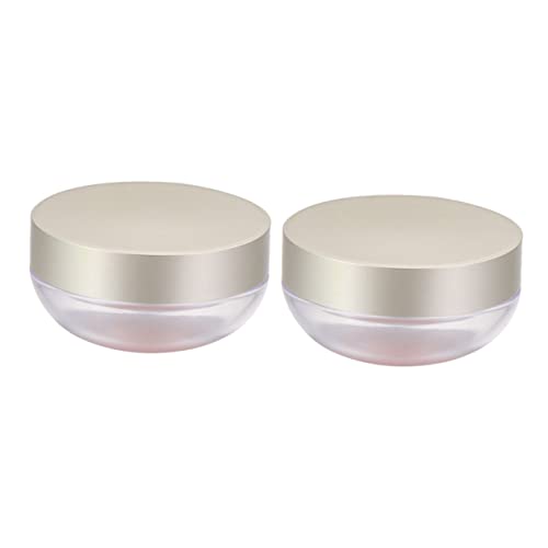 FIXOSHEE 2 Stück Teiliges Kosmetikpuder Behälter mit Elastischem Netz Kompakt und Auslaufsicher Wiederbefüllbar für Lose Puder Glitzer Praktische Aufbewahrung für Damen und Mädchen von FIXOSHEE