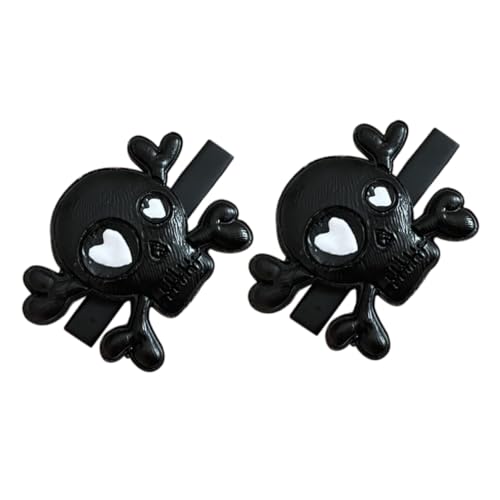 FIXOSHEE 2 Stück Teiliges Punk Style Schädel Haarclip Schwarze Skelett Haarklammern Halloween Haarschmuck für Damen Einfach zu Tragen Vielseitig für Haare Hüte und Kleidung Festliche FIXOSHEE 2 Stück Teiliges Punk Style Schädel Haarclip Schwarze Skelett Haarklammern Halloween Haarschmuck für Damen Einfach zu Tragen Vielseitig für Haare Hüte und Kleidung Festliche von FIXOSHEE
