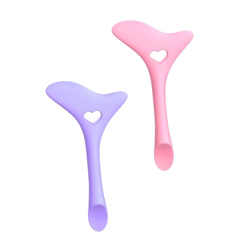 FIXOSHEE 2 Stück Teiliges Silikon Eyeliner Hilfsmittel Wiederverwendbar Multifunktional mit Wimpern Lidschattenapplikator Kompakt für Präzises Augen make up und Kajalstift anwendung Leicht von FIXOSHEE