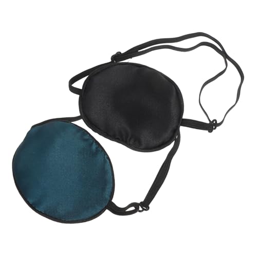 FIXOSHEE 2 Stück Verstellbare Piraten Augenklappen Atmungsaktive Weiche Einzelsichtklappe für Erwachsene und Wiederverwendbar für Amblyopie Behandlung und Halloween Kostüm von FIXOSHEE