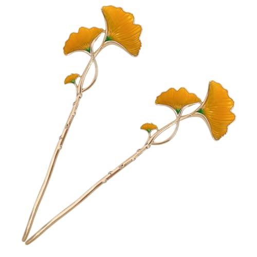 FIXOSHEE 2 Stück Vintage Haarstäbchen für Damen Langlebiger Haarschmuck Eleganter Dutt halter Passend zu Verschiedenen Haarfarben und Modischen Outfits Stilvoll und Ansprechend von FIXOSHEE